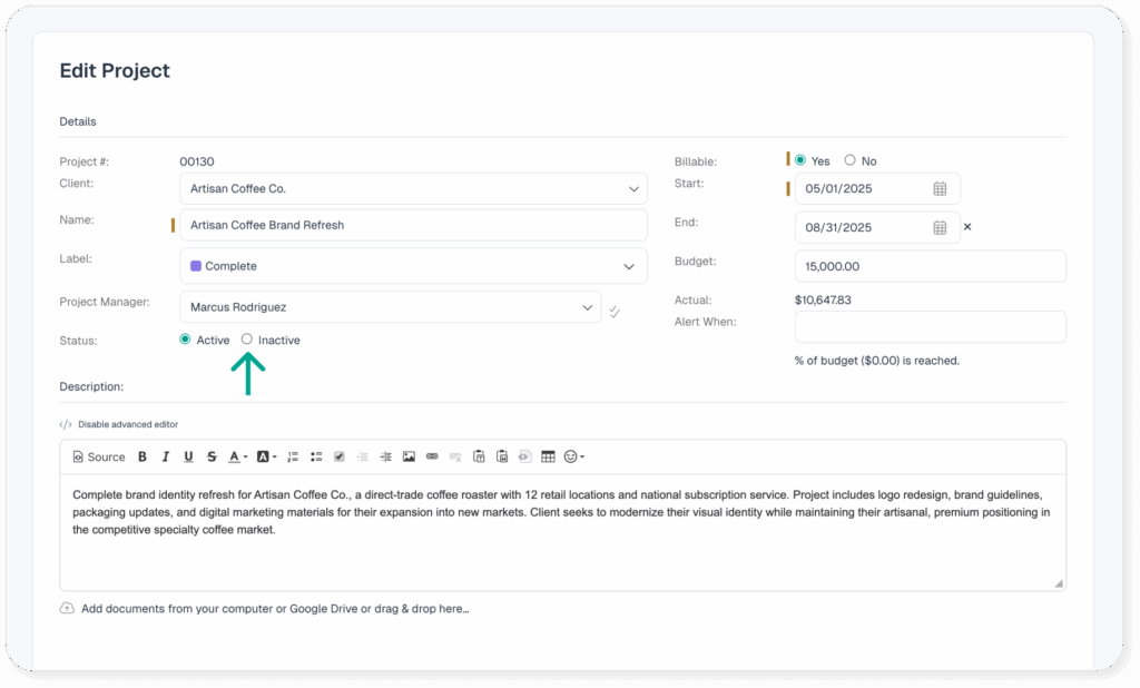 How do active project limits work? | Intervals Help Documentation