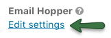 Hopper settings link