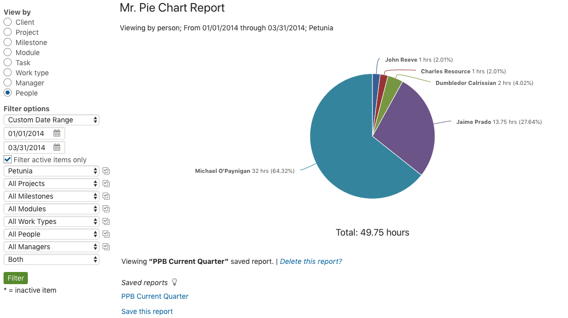 Project Management Pie Chart