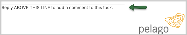 Email comment to task