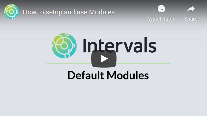Default Categories