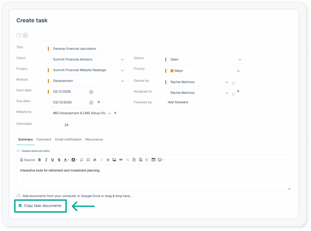 Bulk Delete Task Documents | Intervals Help Documentation