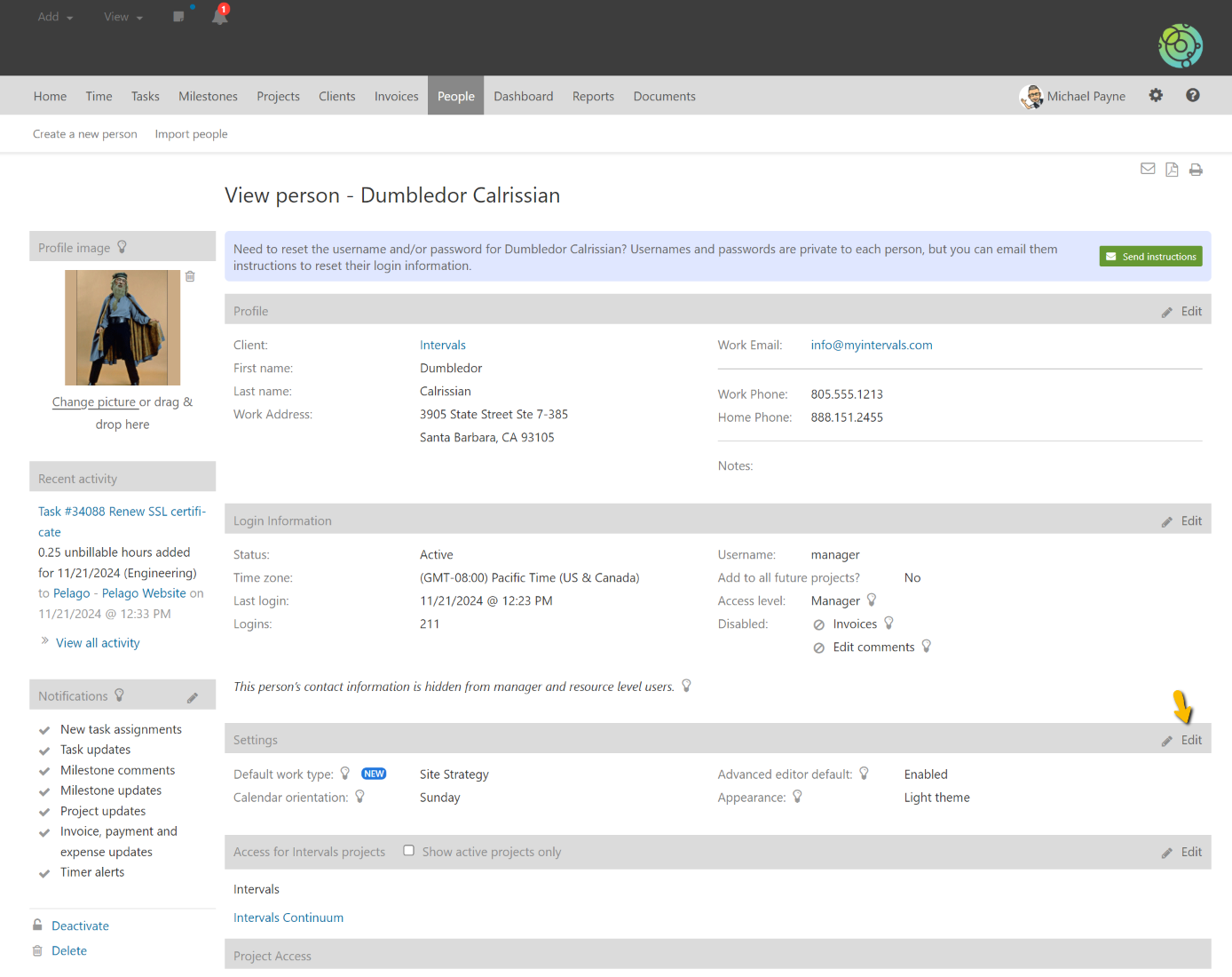 Assign Work Type Person